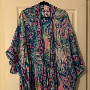 Lilly Pulitzer cover-up or wrap.